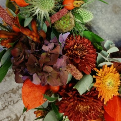 Autumn Funeral Wreath